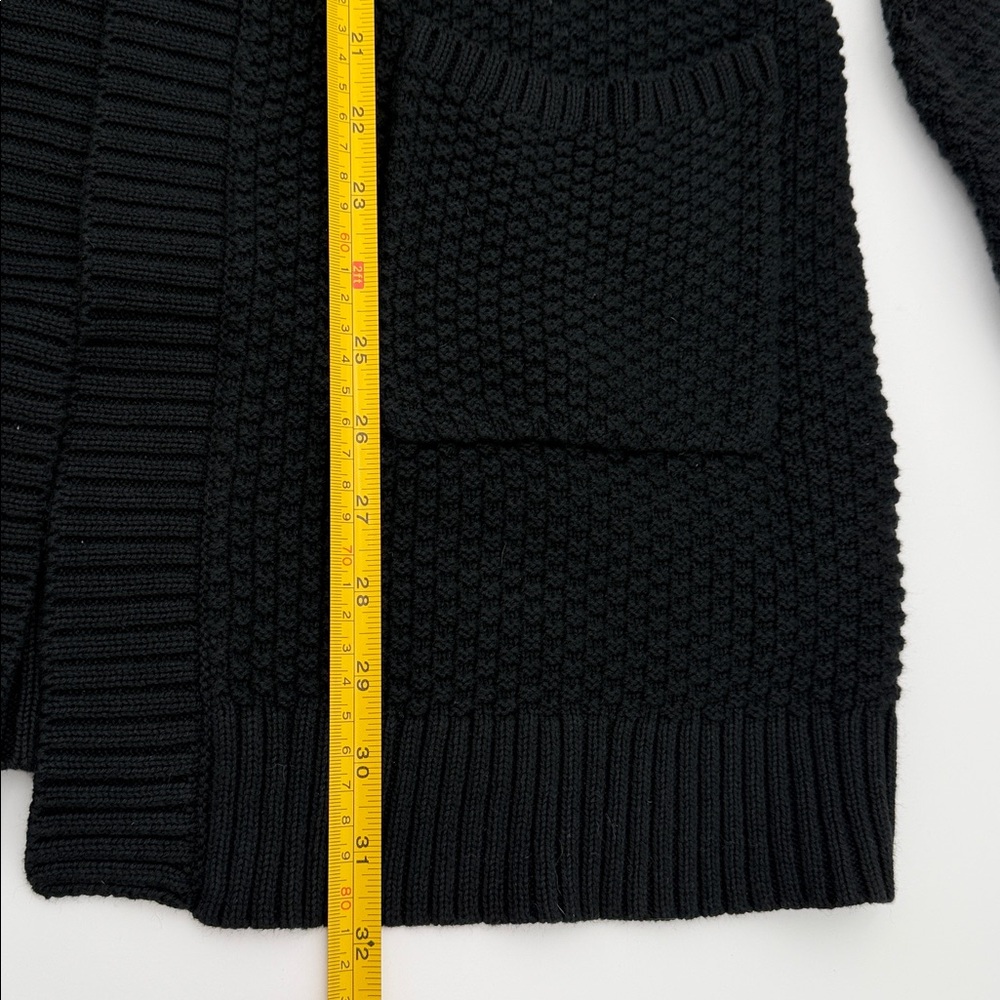 Gap Black Open-Front Cardigan Sweater medium - Picture 8 of 10